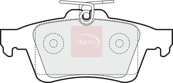 Apec PAD1444 Brake Pad Set, disc brake - 1
