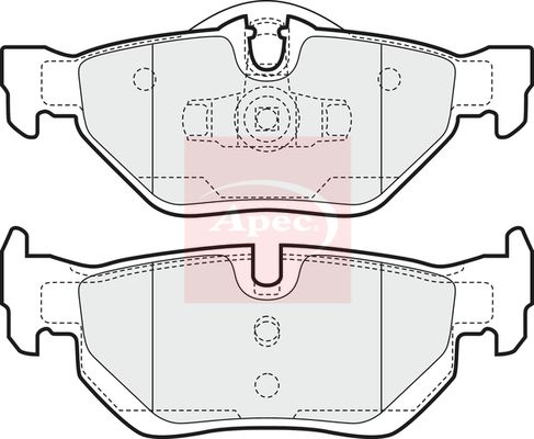 Apec PAD1447 Brake Pad Set, disc brake - 1