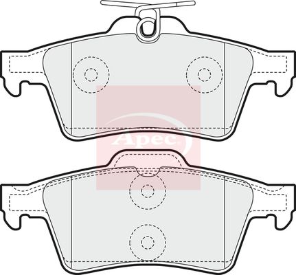 Apec PAD1448 Brake Pad Set, disc brake - 1