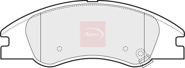 Apec PAD1449 Brake Pad Set, disc brake - 1