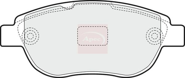 Apec PAD1450 Brake Pad Set, disc brake - 1