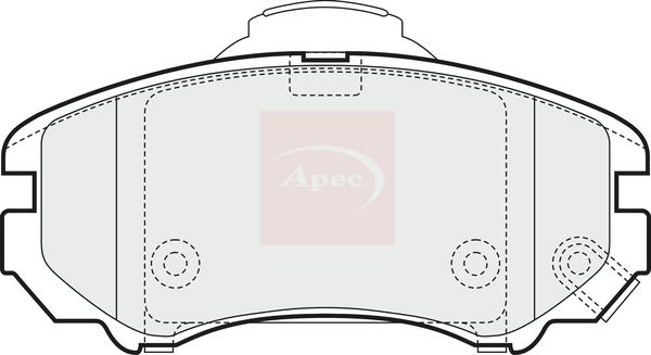 Apec PAD1451 Brake Pad Set, disc brake - 1
