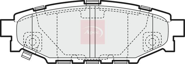 Apec PAD1453 Brake Pad Set, disc brake - 1