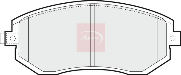 Apec PAD1454 Brake Pad Set, disc brake - 1