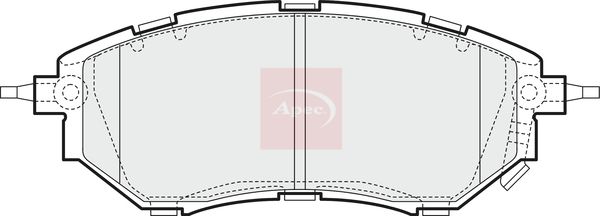 Apec PAD1455 Brake Pad Set, disc brake - 1