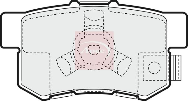 Apec PAD1457 Brake Pad Set, disc brake - 1