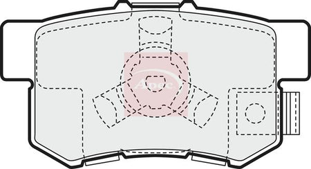 Apec PAD1457 Brake Pad Set, disc brake - 1