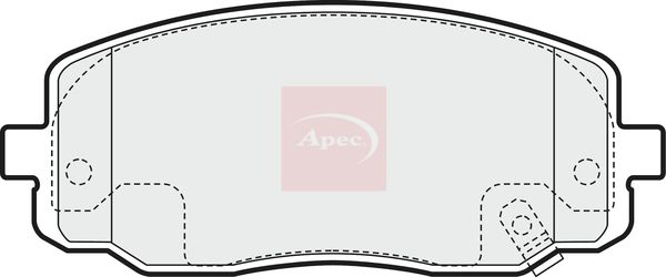 Apec PAD1458 Brake Pad Set, disc brake - 1