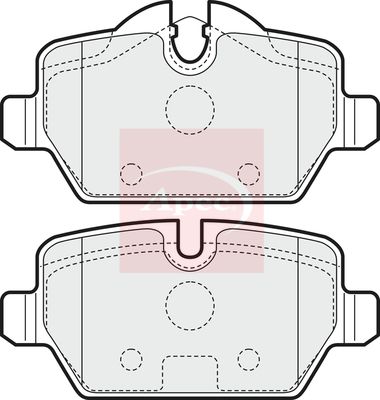 Apec PAD1459 Brake Pad Set, disc brake - 1