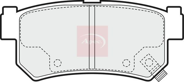 Apec PAD1462 Brake Pad Set, disc brake - 1