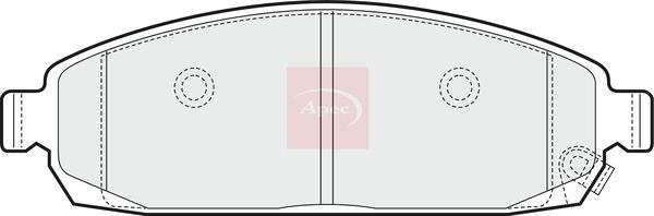 Apec PAD1465 Brake Pad Set, disc brake - 1