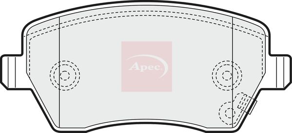 Apec PAD1466 Brake Pad Set, disc brake - 1