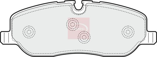 Apec PAD1468 Brake Pad Set, disc brake - 1