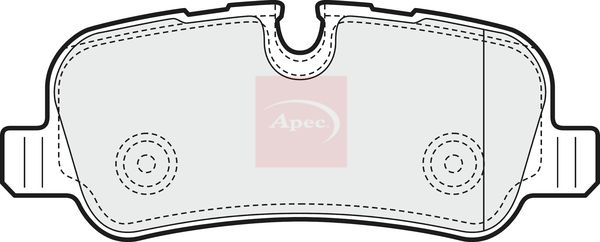 Apec PAD1469 Brake Pad Set, disc brake - 1