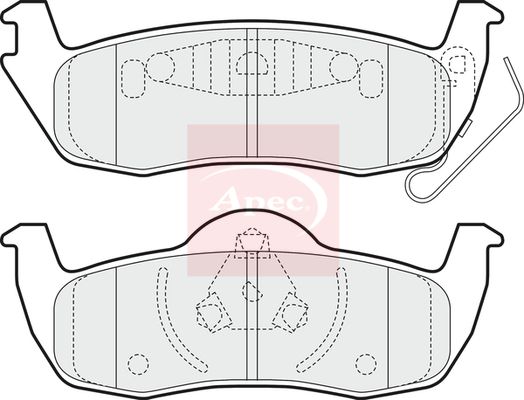 Apec PAD1472 Brake Pad Set, disc brake - 1