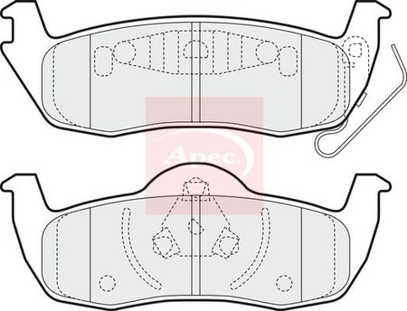 Apec PAD1472 Brake Pad Set, disc brake - 1