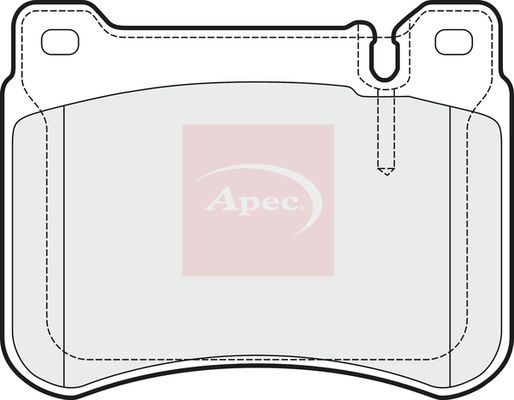 Apec PAD1473 Brake Pad Set, disc brake - 1