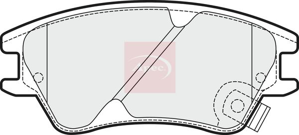 Apec PAD1474 Brake Pad Set, disc brake - 1