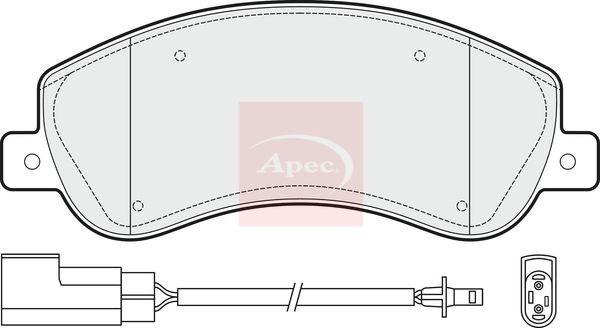 Apec PAD1475 Brake Pad Set, disc brake - 1