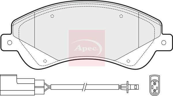 Apec PAD1476 Brake Pad Set, disc brake - 1