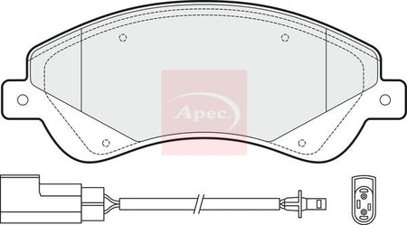 Apec PAD1476 Brake Pad Set, disc brake - 1