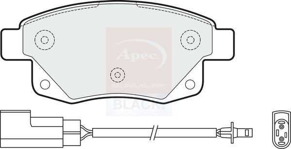 Apec PAD1477B Brake Pad Set, disc brake - 1