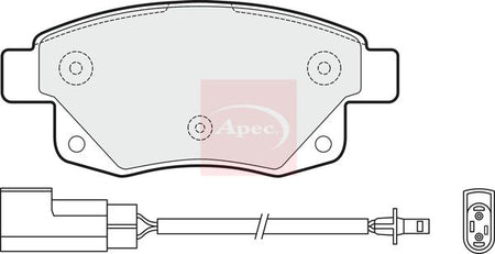 Apec PAD1477 Brake Pad Set, disc brake - 1