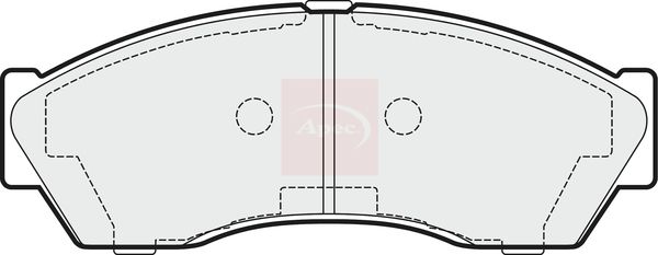 Apec PAD1478 Brake Pad Set, disc brake - 1