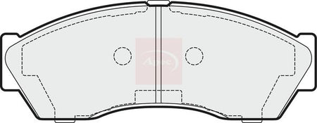 Apec PAD1478 Brake Pad Set, disc brake - 1