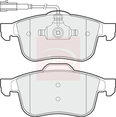Apec PAD1480 Brake Pad Set, disc brake - 1
