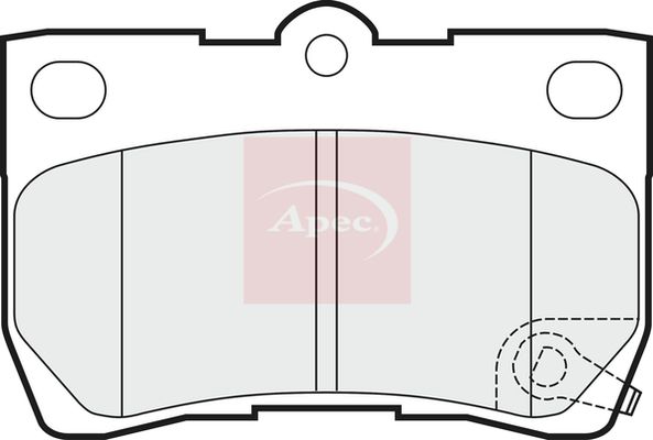 Apec PAD1482 Brake Pad Set, disc brake - 1