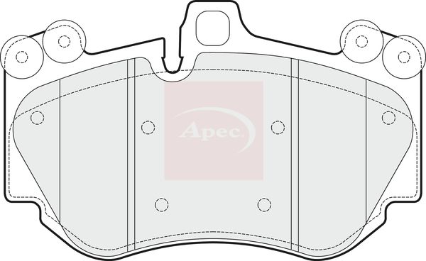 Apec PAD1483 Brake Pad Set, disc brake - 1