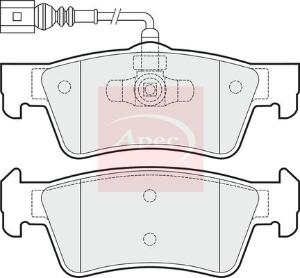 Apec PAD1484 Brake Pad Set, disc brake - 1