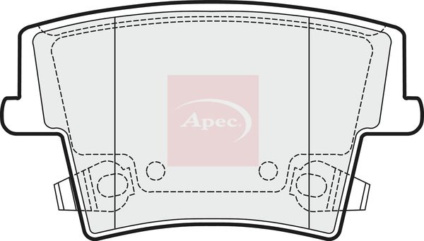 Apec PAD1485 Brake Pad Set, disc brake - 1