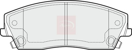 Apec PAD1489 Brake Pad Set, disc brake - 1
