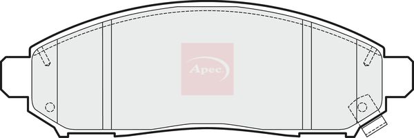 Apec PAD1490 Brake Pad Set, disc brake - 1