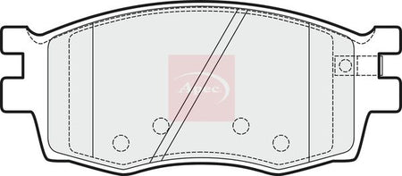 Apec PAD1491 Brake Pad Set, disc brake - 1