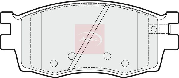 Apec PAD1491 Brake Pad Set, disc brake - 1
