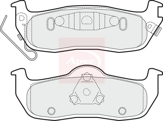 Apec PAD1492 Brake Pad Set, disc brake - 1