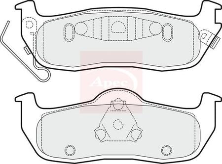 Apec PAD1492 Brake Pad Set, disc brake - 1