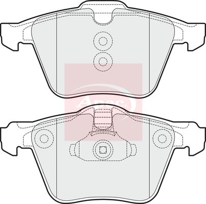 Apec PAD1494 Brake Pad Set, disc brake - 1