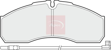 Apec PAD1495 Brake Pad Set, disc brake - 1
