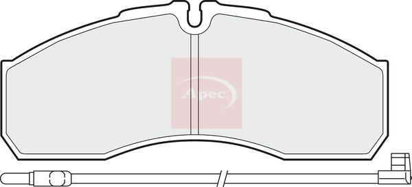 Apec PAD1495 Brake Pad Set, disc brake - 1
