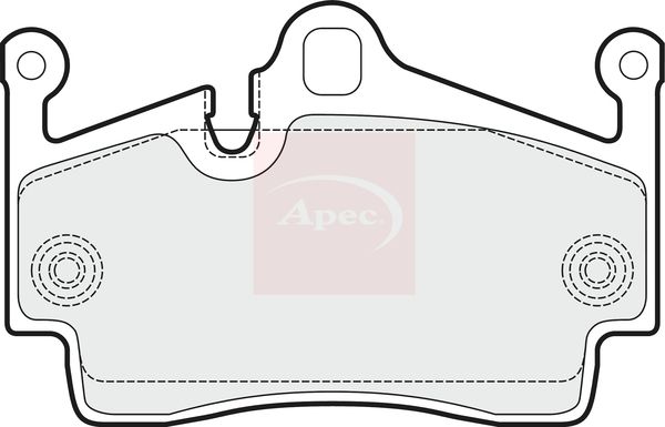 Apec PAD1498 Brake Pad Set, disc brake - 1