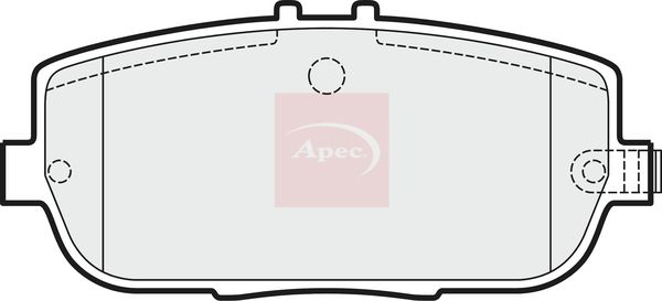 Apec PAD1499 Brake Pad Set, disc brake - 1