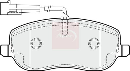 Apec PAD1500 Brake Pad Set, disc brake - 1