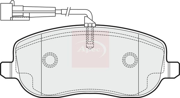 Apec PAD1500 Brake Pad Set, disc brake - 1