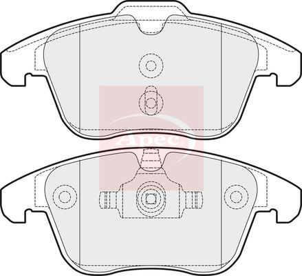 Apec PAD1503 Brake Pad Set, disc brake - 1