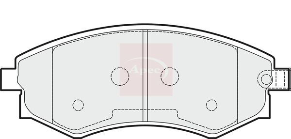 Apec PAD1504 Brake Pad Set, disc brake - 1