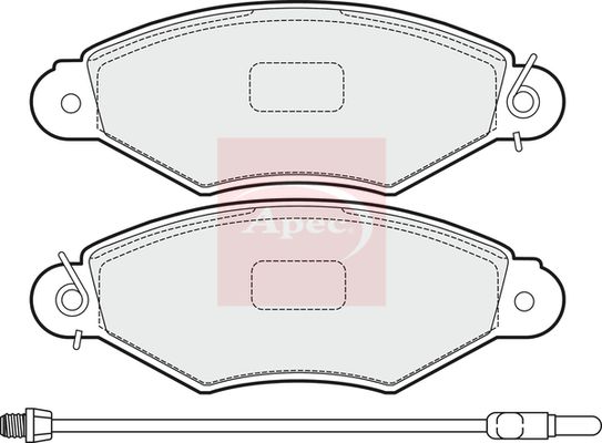Apec PAD1505 Brake Pad Set, disc brake - 1